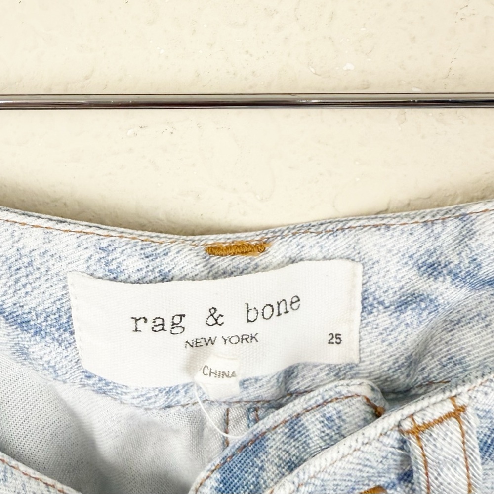 Rag & Bone Alex Liquid Miramar High Rise Straight Leg Jeans Size 25 - Picture 5 of 7
